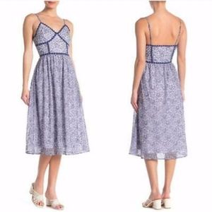 NSR Lace Midi Dress in Opt A Blue